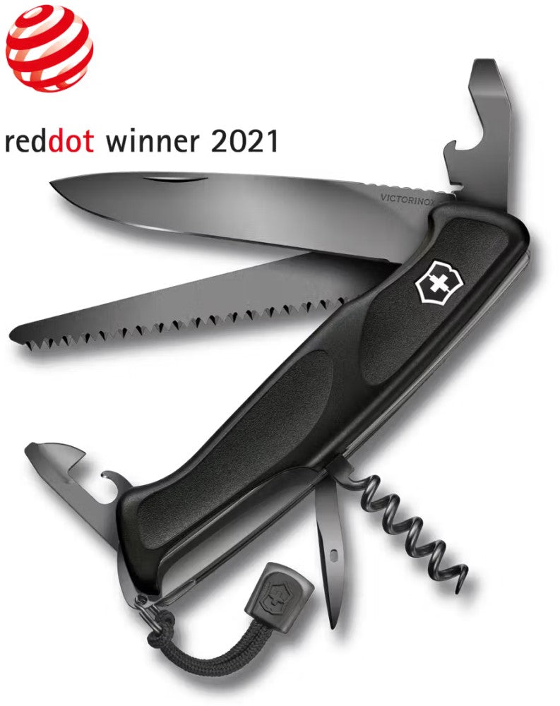 Navaja 130mm Ranger 55 Onyx Black 130mm Negro Victorinox® 0.9563.C31P [Pieza] 7611160161680 Imagen principal del producto