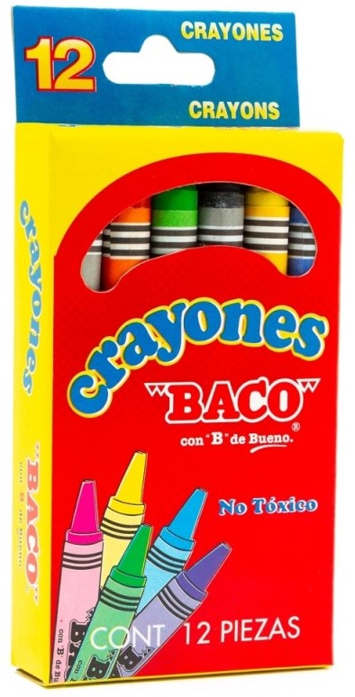 Crayón Colores Est.c/12 Baco® CY002 Estuche 7501174965452 01