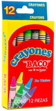 Crayón Colores Est.c/12 Baco® CY002 Estuche 7501174965452 01