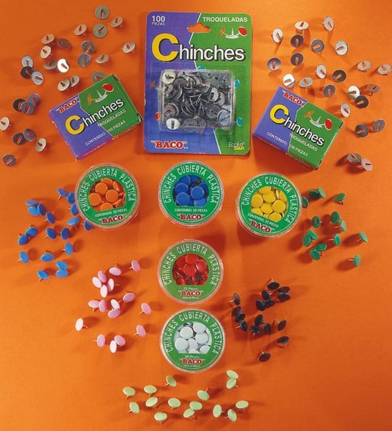 Chinchetas Latonadas c/100 Baco® CH026 [Caja] 7501174911602