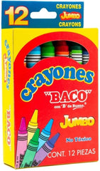 Crayón Jumbo Colores Est.c/12 Baco® CY005 Estuche 7501174965483 01