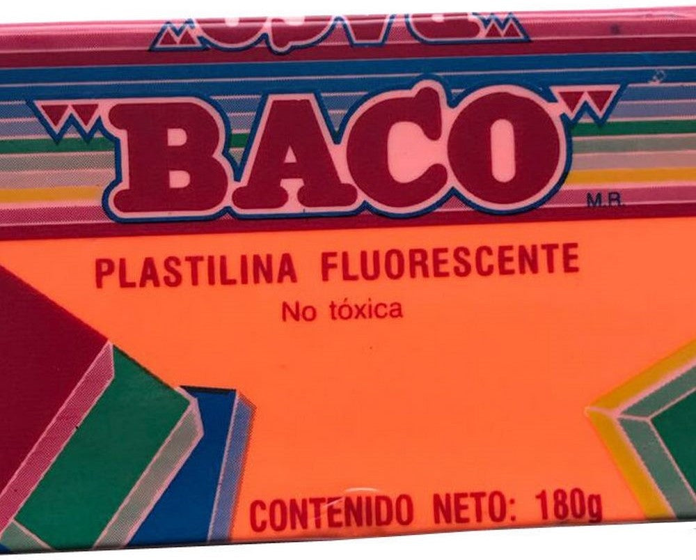 Plastilina Marqueta 65 180g Naranja Neón Baco® PL017 Pieza 7501174965414 01