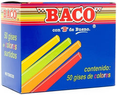 Gis Moldeado Tic-50 Colores c/50 Baco® GS006 Pieza 7501174972122 01