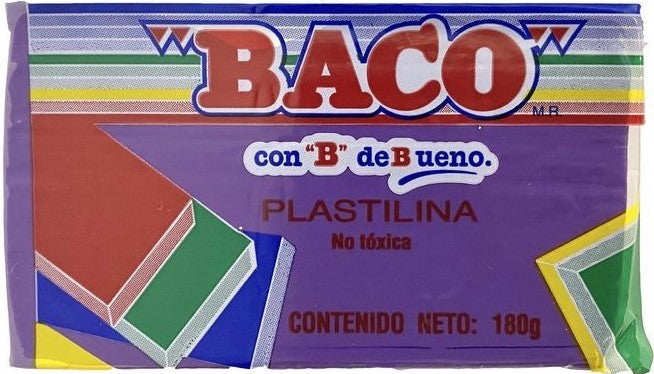 Plastilina Marqueta 63 180g Violeta Baco® PL015 Pieza 7501174965322 01