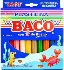 Plastilina Barra Barritas Colores Caja c/10 Baco® PTPLB0006 Caja 7501174965018 01