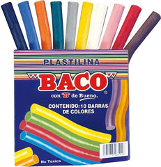Plastilina Barra Barritas Colores Caja c/10 Baco® PL001 Caja 7501174965018 02