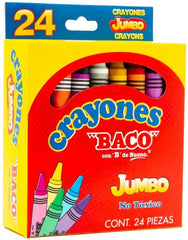 Crayón Jumbo Colores Est.c/24 Baco® CY006 Estuche 7501174965490 01