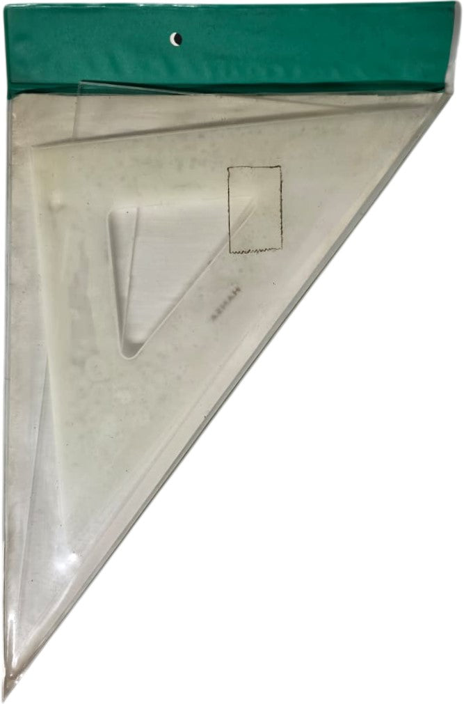 Escuadras Profesional M-2845/60 sin Graduación 28cm con Bisel Acrílico Hansa® Estuche 7501174993424