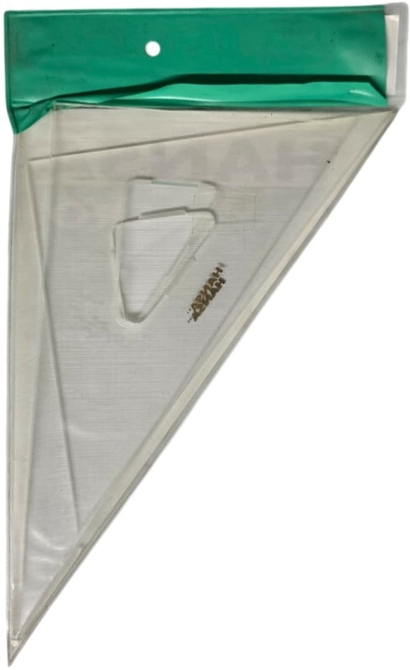 Escuadras Profesional M-2145/60 sin Graduación 21cm con Bisel Acrílico Hansa® HN027 Estuche 75011749