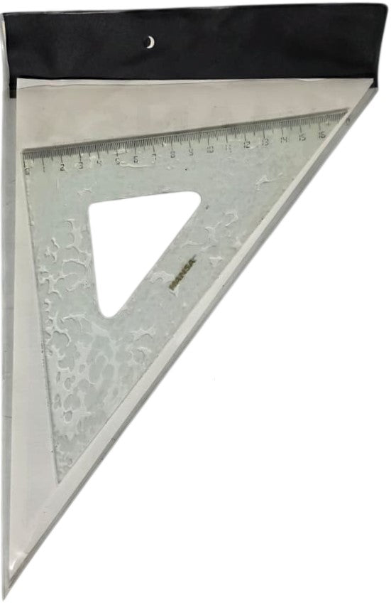 Escuadras SemiProfesional Sp-2545/60 sin Bisel 25cm Graduada Acrílico Hansa® HN009 Estuche 750117499