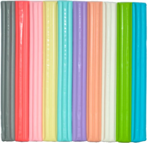 Plastilina Barra Barritas Colores Pastel Caja c/10 Baco® PTPLB0012 Caja 7501174965056 02
