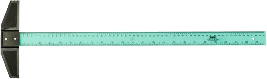 Regla "T" Escolar sin Bisel 60cm Graduada Plástico Baco® RT006 [Pieza] 7501174990683