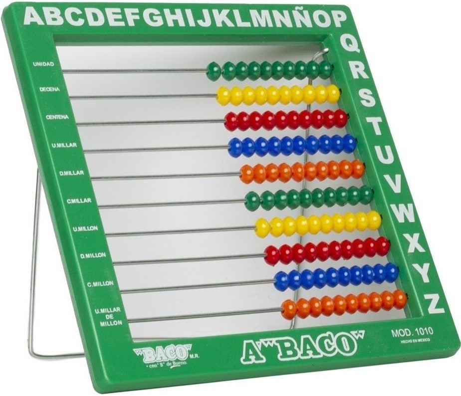 Ábaco 1010 100 Cuentas 18×18cm Colores Grande Baco® AB002 Pieza 7501174995039 02