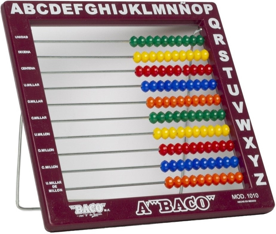Ábaco 1010 100 Cuentas 18×18cm Colores Grande Baco® AB002 Pieza 7501174995039 03