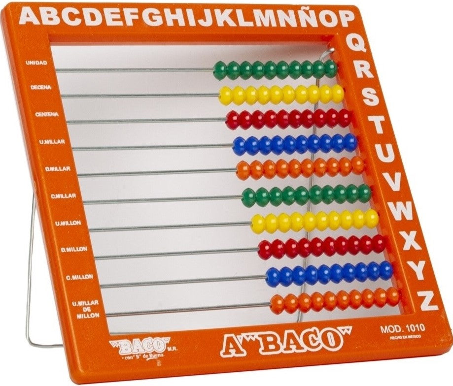 Ábaco 1010 100 Cuentas 18×18cm Colores Grande Baco® AB002 Pieza 7501174995039 04