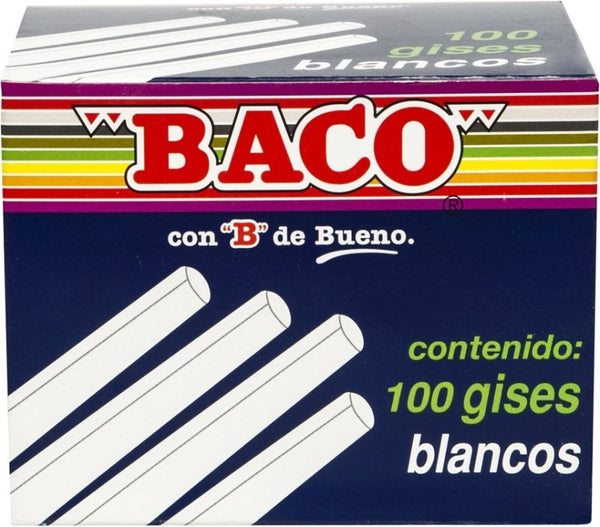 Gis Moldeado G-100 Blanco c/100 Baco® GS003 Caja 7501174972146 02