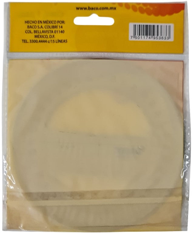 Transportador de Plástico Rosa de los Vientos 360° RV-24125 Ø 12.5cm Baco® RV004 Pieza 7501174953633