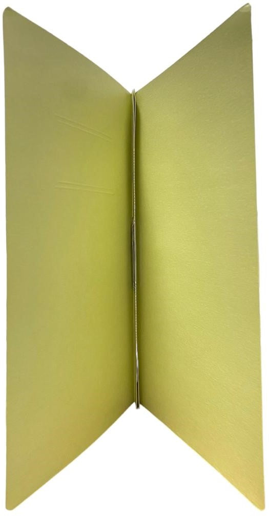 Carpeta Pressboard Broche 8cm Sin Ceja ( Verde Claro Oficio Baco® CP037 Pieza 7501174900163 01