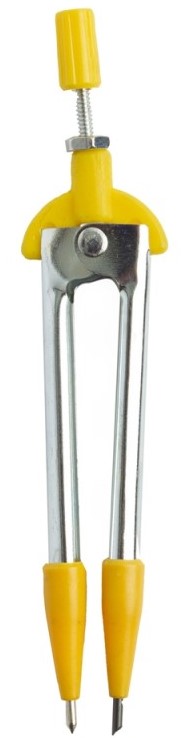 Compás Escolar Metalico Brazo Corto C-106 Galvanizado Baco® CM006 [Pieza] 7501174970425