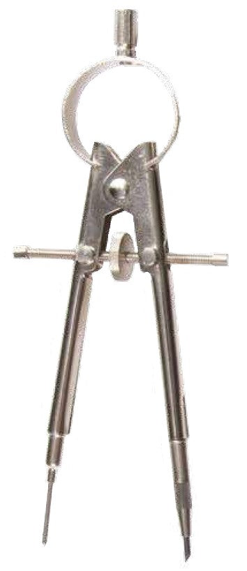 Compás Escolar Precisión Brazo Largo C-110 c/Mina Metal Niquelado En Vinil Baco® C-110-V [Estuche] 7501174970173 2