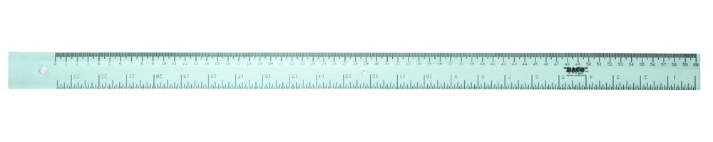 Regla Acrílico sin Bisel 60cm Transparente 2060 Baco® RL003 Pieza 7501174990058 01