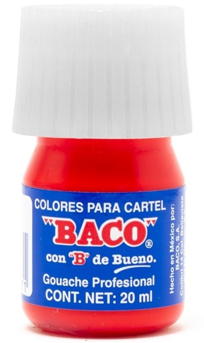 Pintura Cartel Baco Rojo 20ml #54-A 20ml Baco® PN005 Pieza 7501174997071 01