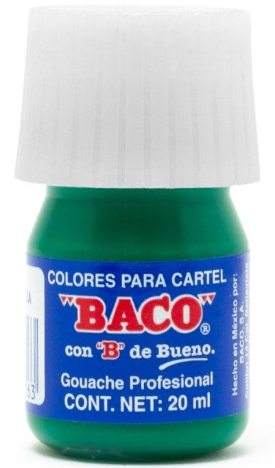 Pintura Cartel Baco Verde Esmeralda 20ml #63 20ml Baco® PN015 Pieza 7501174997163 01
