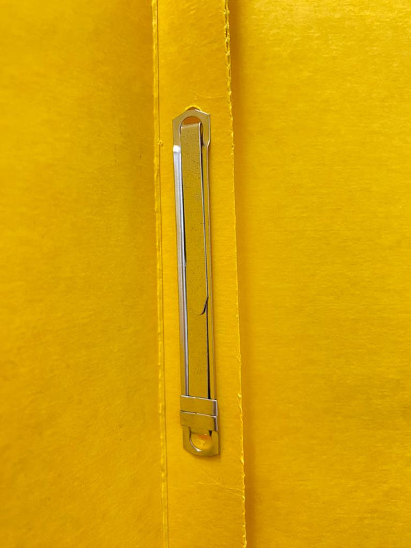 Carpeta Pressboard Broche 8cm ½ Ceja ) Amarillo Oficio Baco® CP073 Pieza 7501174900699 02