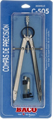 Compás Escolar Precisión Brazo Largo C-505 Metal Niquelado Baco® CM025 [Pieza] 7501174970272