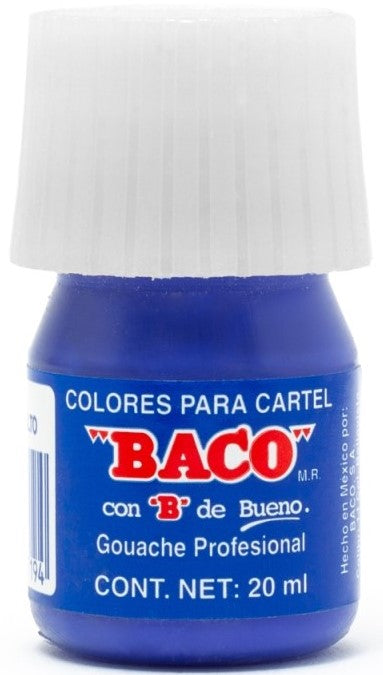 Pintura Cartel Baco Azul Cobalto 20ml #65-A 20ml Baco® PN018 Pieza 7501174997194 01