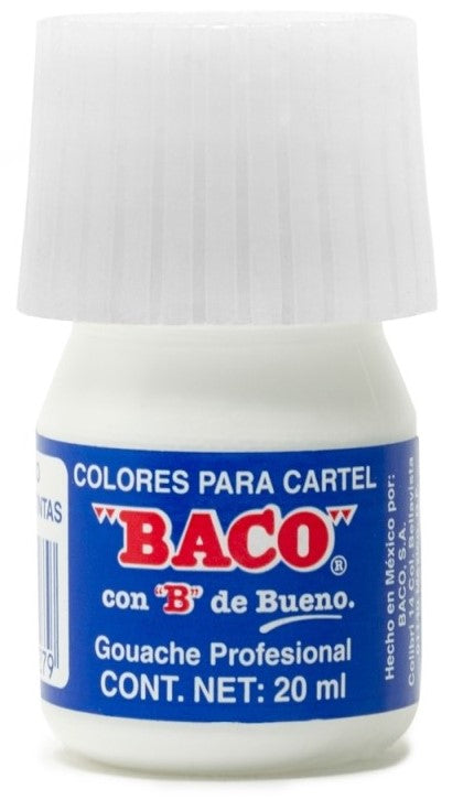Pintura Cartel Baco Blanco p/Tintas 20ml #72-A 20ml Baco® PN026 Pieza 7501174997279 01