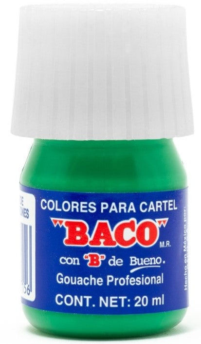 Pintura Cartel Baco Verde Verones 20ml #62-A 20ml Baco® PN014 Pieza 7501174997156 01