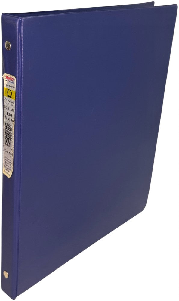 Carpeta 3 Argollas "O" 2102 0.5" Azul Carta Baco® Pieza 7501174913101 01