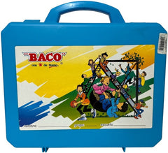 Mochila Escolar Plástica Colores 34×27×6cm Baco® [Pieza]