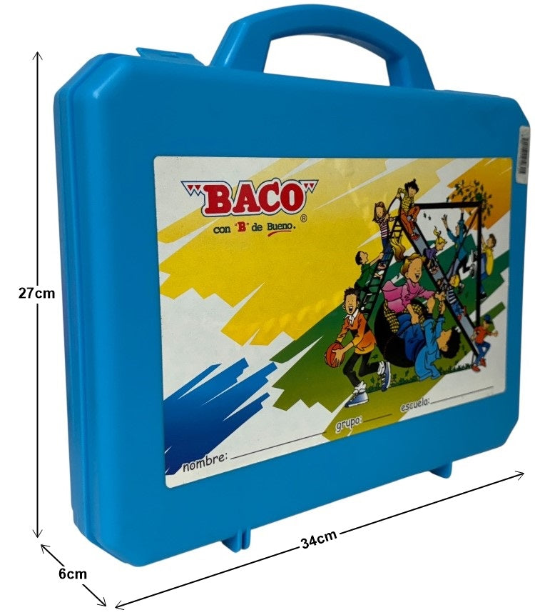 Mochila Escolar Plástica Colores 34×27×6cm Baco® [Pieza] 2