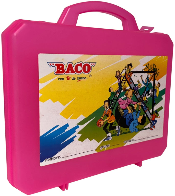 Mochila Escolar Plástica Colores 34×27×6cm Baco® [Pieza] 6