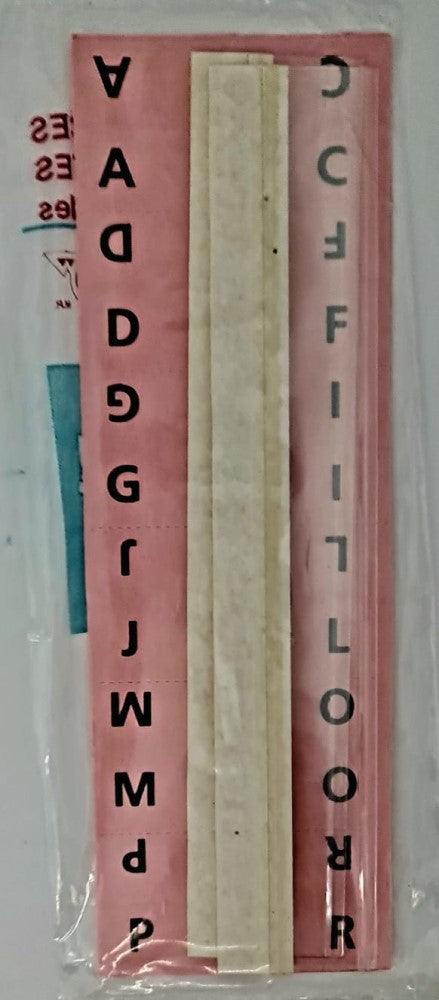 Indice Transparente Auto-Adheribles 15cm Fondo Rosa Sobre c/2 Baco® Pieza 02