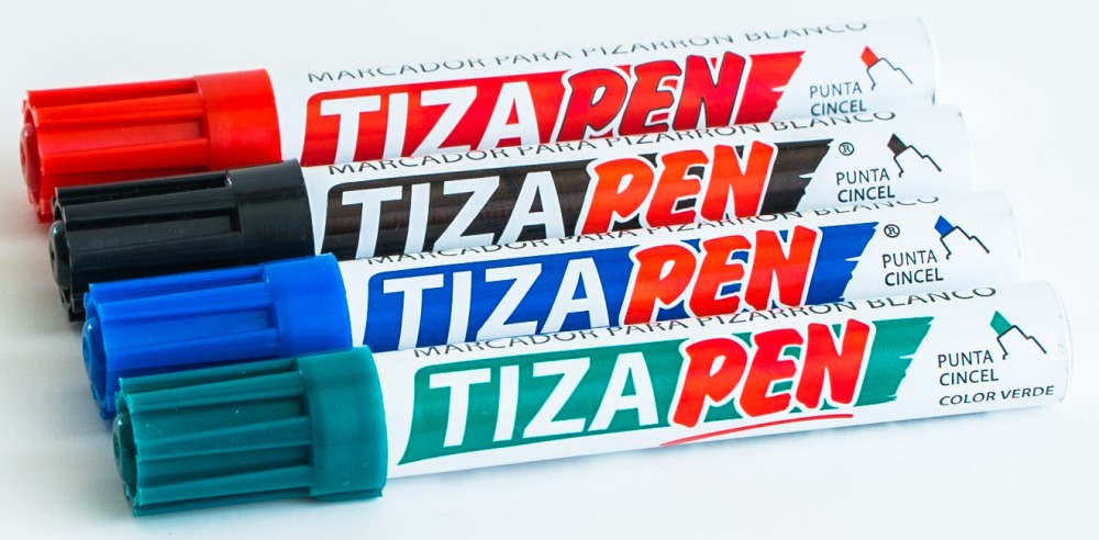 Marcador p/Pizarrón Tizapen Barril Aluminio Colores Est.c/4 Baco® MR024 Estuche 7501174999150 02