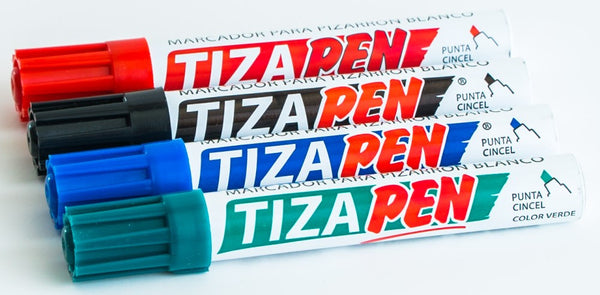 Marcador p/Pizarrón Tizapen Barril Aluminio Colores Est.c/4 Baco® MR024 Estuche 7501174999150 02