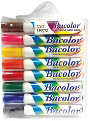 Marcador base Agua Bacôlor Plástico Colores Est.c/8 Baco® MR081 Estuche 7501174950311 02