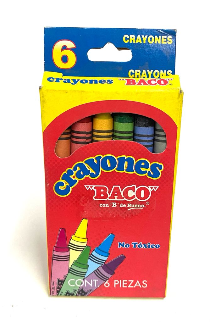 Crayón Colores Est.c/6 Baco® CY001 Estuche 7501174965445 01