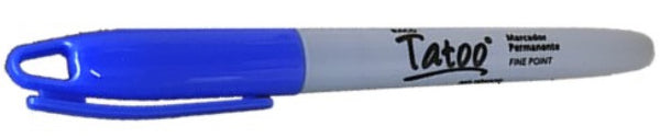 Marcador Permanente Tatoo Azul Fino Baco® MR098 Pieza 7501174961133 01