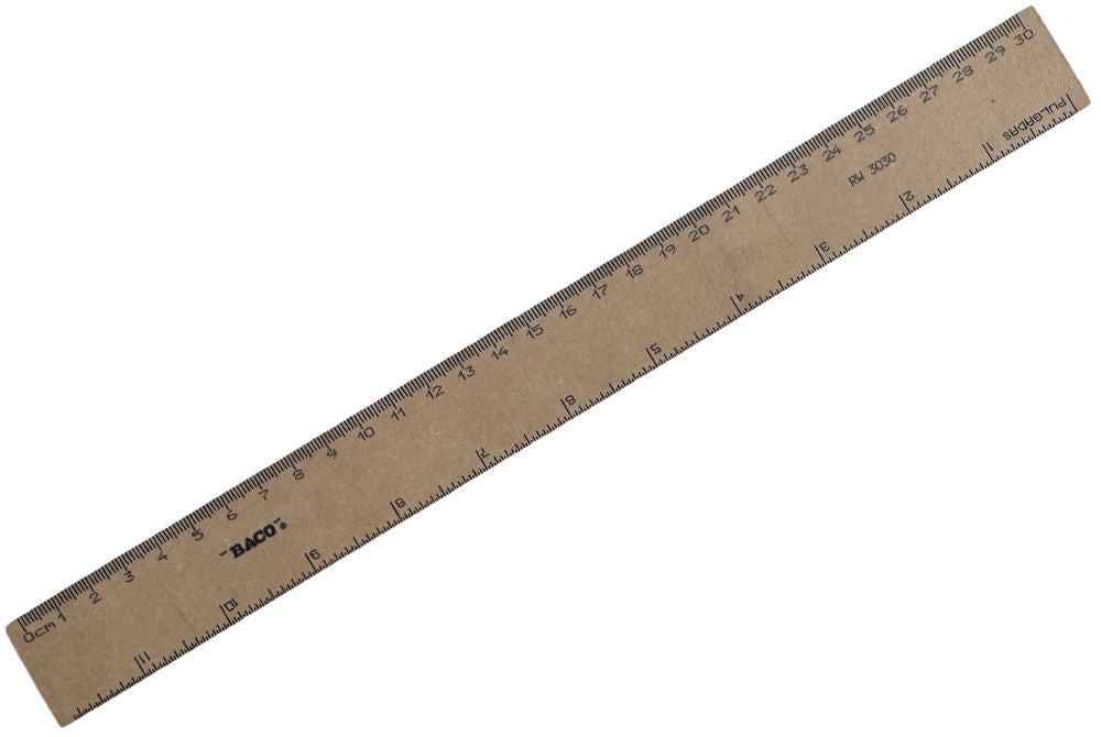Regla Madera MDF RW 3030 30cm Baco® PTRGA0021 [Pieza] 7501174953848