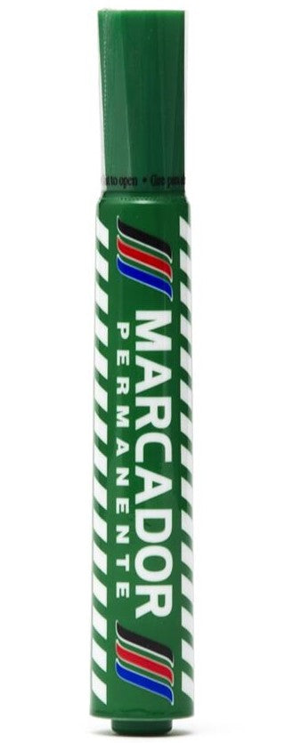 Marcador Permanente Barril Plástico Verde Baco® MR014 Pieza 7501174999334 01
