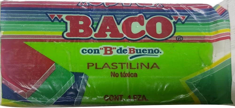 Plastilina Marqueta 73 180g Verde Limón Baco® PL048 Pieza 7501174964684 01