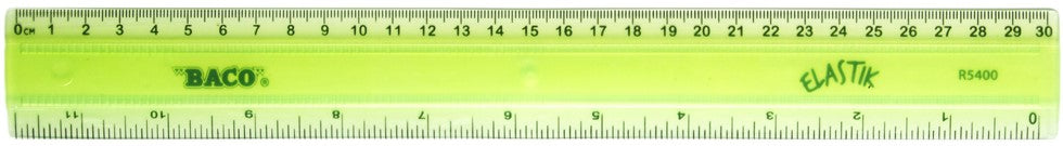 Regla Flexible Elastik R-5400 30cm Naranja Baco® RG018 [Pieza] 7501174949995