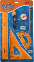 Juego de Geometría 5470 c/Compás 600 Elastik Baco® EQ081 [Pieza] 7501174956863
