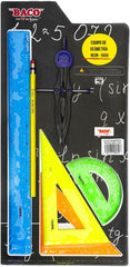 Juego de Geometría E-5050 c/Compás 600 Neón Mediano Baco® EQ054 [Pieza] 7501174956207