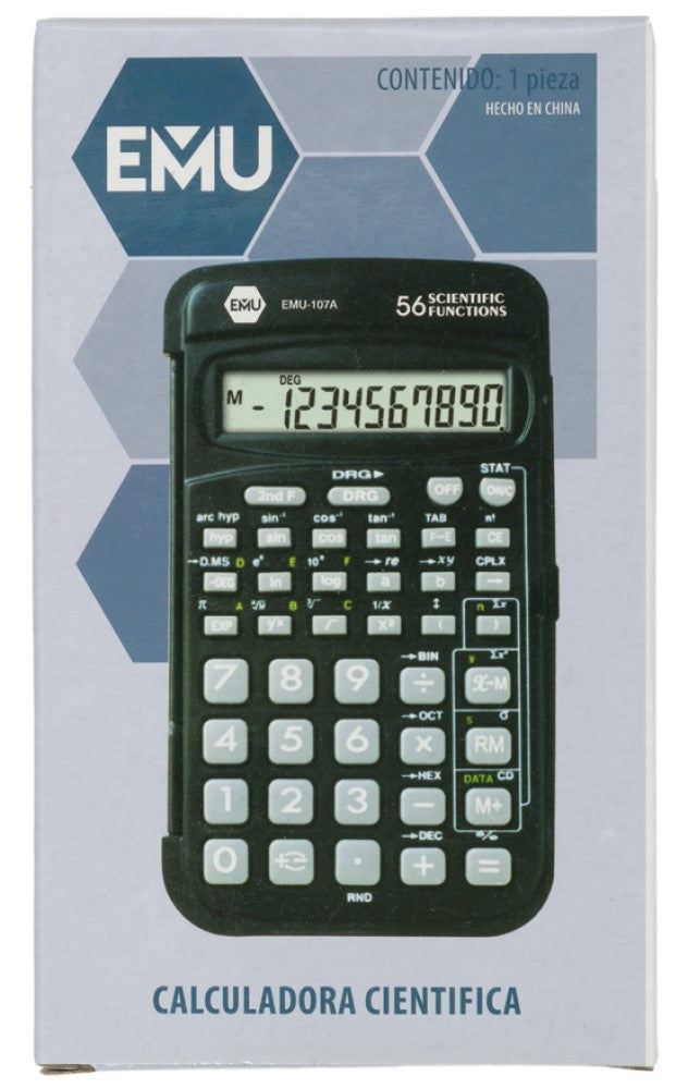 Calculadora Científica EMU-107A 10 Dígitos Baco® EP122 [Pieza] 7501302201537 2