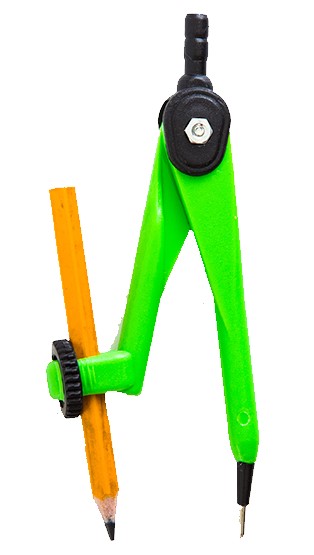 Compás Escolar Plástico Brazo Corto C-105 Colores Baco® CM005 [Pieza] 7501174970418